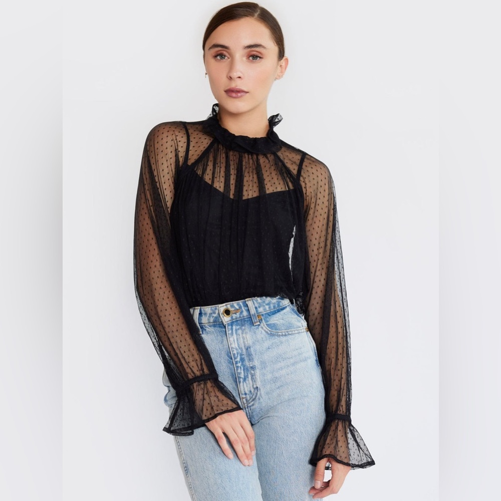 Willow black clear blouse